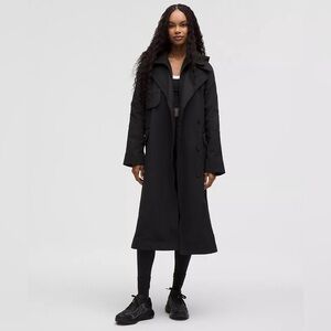 Women's Black Trench Coat xs